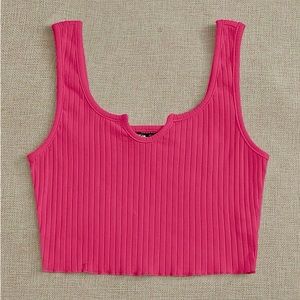 Hot Pink cropped tank